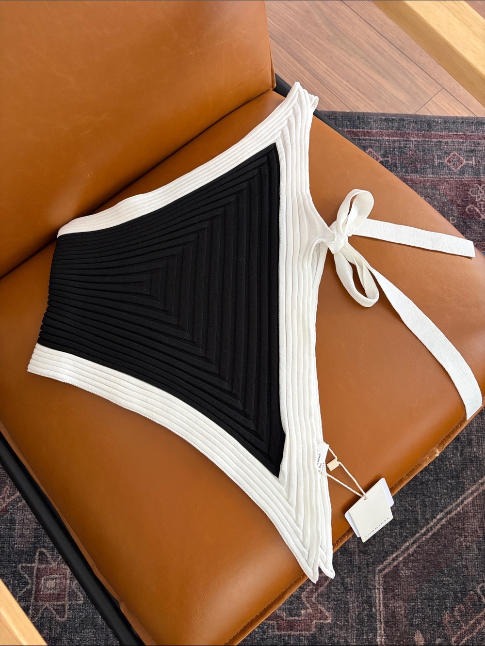 One Shoulder Side Tie Top